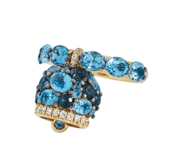 Anello Chantecler Donna Campanelle in Oro Diamante 0.15 Ct 44684 - 44684